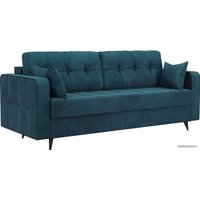 Диван Мебель-АРС Снеп (бархат сине-зеленый Star Velvet 43 Black Green)