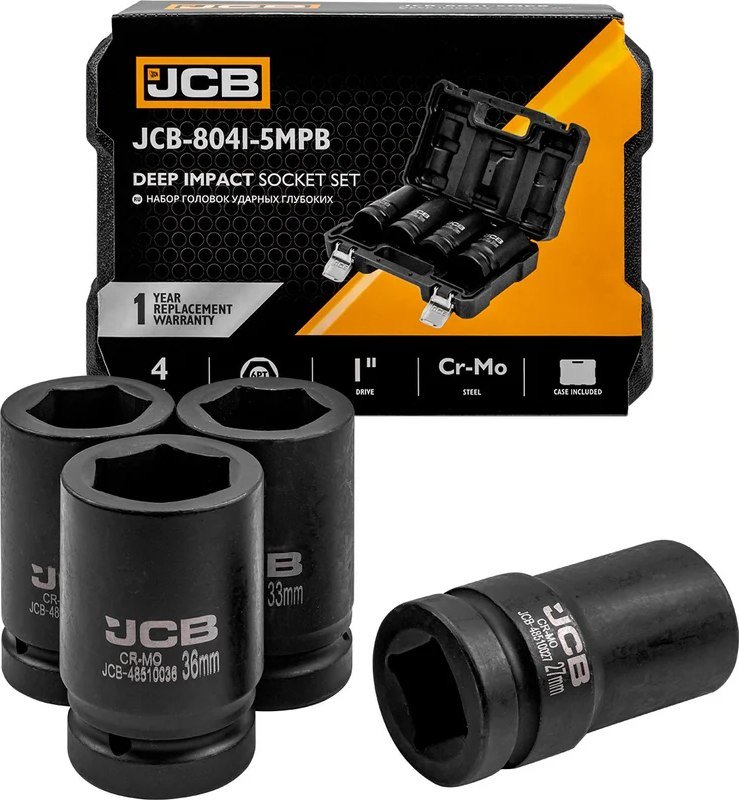 

Набор головок слесарных JCB -8041-5MPB (64925)