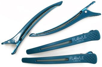 Зажим для волос Flawle Sectioning 1.301.01 (темно-зеленый)