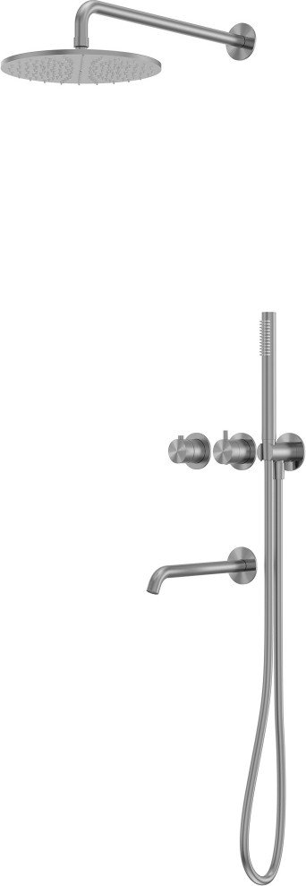

Душевая система Abber Wasser Kreis 316 AF8150BGG (оружейная сталь брашированная)