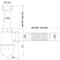 Сифон Ани Пласт C0125