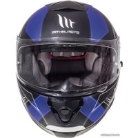 Мотошлем MT Helmets Thunder 3 SV Trace Matt (XS, черный/синий)