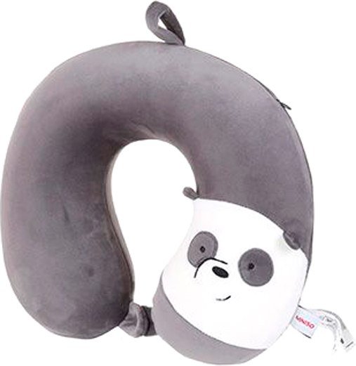 

Подушка для путешествий Miniso U-образная We Bare Bears 4235 (темно-серый)