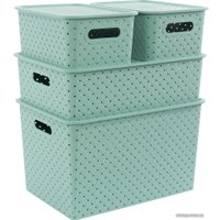 Коробка для хранения Violet Береста 522131 (шалфей)