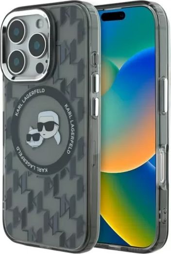 

Чехол для телефона Lagerfeld PC/TPU Monogram NFT Karl & Choup Metal Cam (MagSafe) для iPhone 16 Pro Max KLHMP16XHMCKMHK