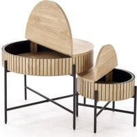 Журнальный столик Halmar Dante (натуральный/черный)