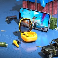 Наушники Hoco EW28 (черный/желтый)