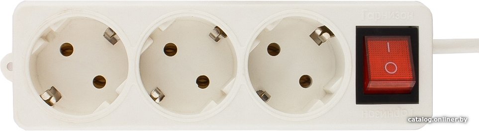 Удлинитель Гарнизон 3 розетки, белый, 5 м (ELB-G3-W-5)