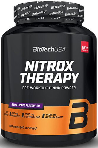 Предтренировочный комплекс BioTech USA Nitrox Therapy (виноград, 680г)