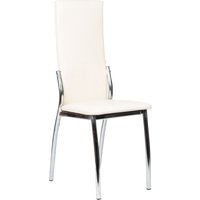 Стул ВВР Оскар (ваниль/хром, экокожа)