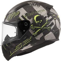 Мотошлем LS2 FF353 Rapid 2 Pirates (XS, серый матовый)