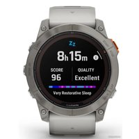 Умные часы Garmin Fenix 7X Pro Sapphire Solar (титан/оранжевый)