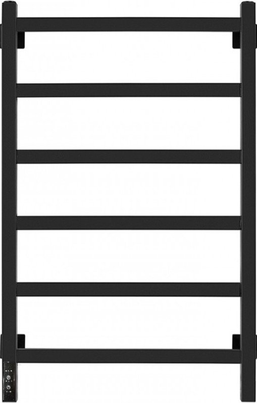 

Полотенцесушитель Granula Квадро 50x80 (терморегулятор с таймером слева, черный матовый)