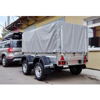 Двухосный прицеп AvtoS A35P2B тент 1200