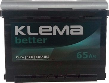 

Автомобильный аккумулятор Klema Better 6СТ-65А(0) (65 А·ч)