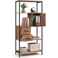 Стеллаж Mio Tesoro Cool Joy Loft (дуб золотой крафт/черный)