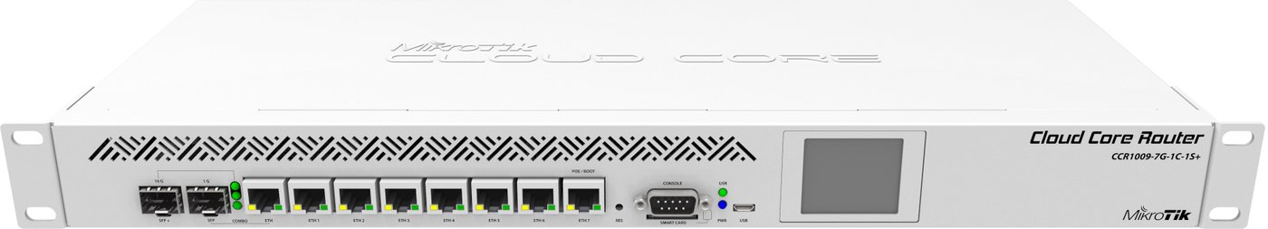 

Маршрутизатор Mikrotik Cloud Core [CCR1009-7G-1C-1S+]