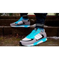 Кроссовки Adidas ZX 850 серый-голубой (D65236)