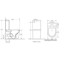 Унитаз напольный WeltWasser Merzbach 001 GL-WT (белый глянец)