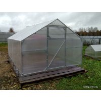 Теплица Импласт Двускатная 25х25/0.64 4 м.