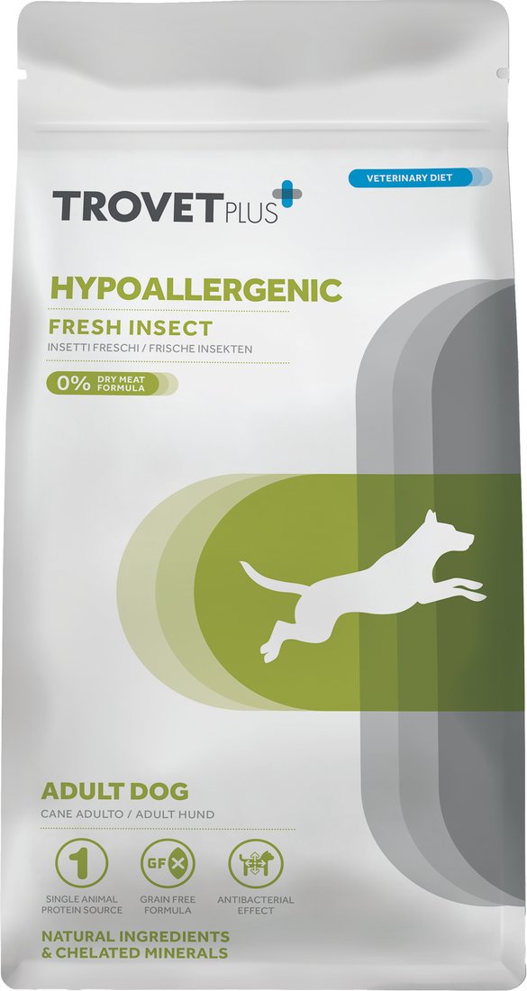 Сухой корм для собак Trovet Plus Adult Dog Hypoallergenic Fresh Insect (10кг)