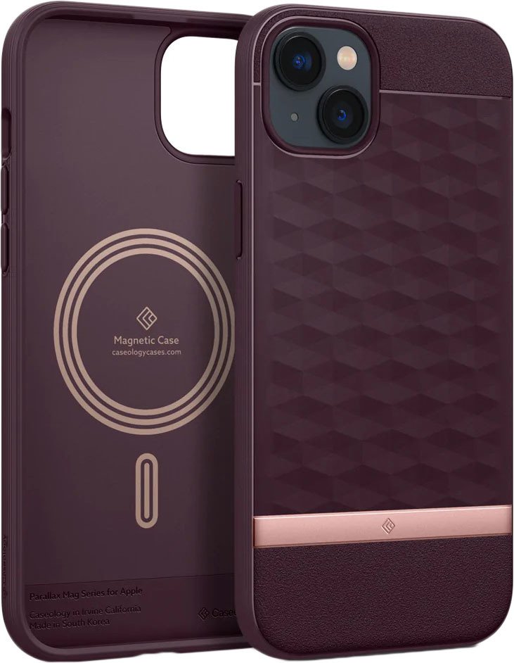 

Чехол для телефона Caseology Parallax Mag iPhone 14 Plus ACS04929 (burgundy)