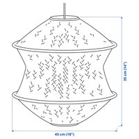 Подвесная люстра Ikea Blastang/havsdjup s49620334