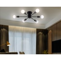 Припотолочная люстра Ambrella light TR80402/6 BK (черный)