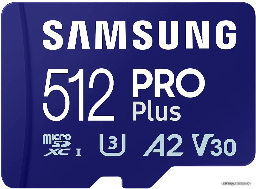 Карта памяти Samsung PRO Plus microSDXC 512GB MB-MD512SA (с адаптером)