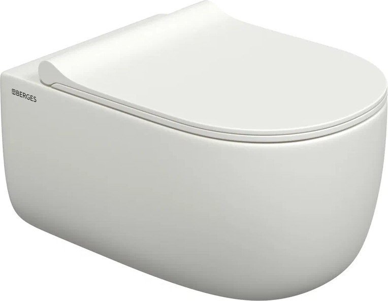 Унитаз подвесной Berges Wasserhaus Ego XL Rimless 082218