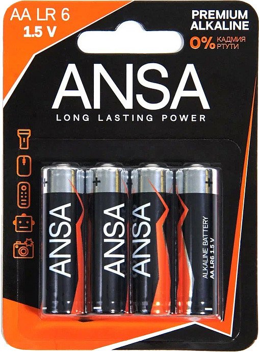 Батарейка ANSA V LR6/BL-4 AA (4 шт)