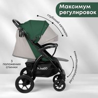 Коляска прогулочная «книга» Bubago Model Cross City Lux BG 168-4 (зеленый)