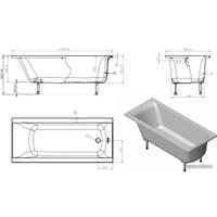 Ванна Astra-Form Нью-Форм 170x75