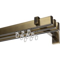 Карниз для штор Sundays Home Флэт Лайн Изи тройной (заглушка антик 3 м)