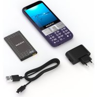 Кнопочный телефон Maxvi B33 (фиолетовый)