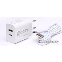 Сетевое зарядное Digital Part FC-135 (с кабелем USB Type-C)