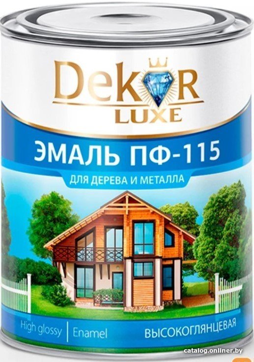 Эмаль Dekor ПФ-115 20 кг (красный)