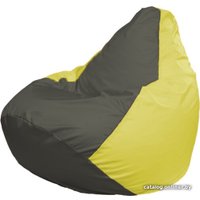 Кресло-мешок Flagman Груша Макси Г2.1-360 (желтый/серый темный)