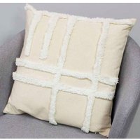 Чехол на подушку Matex Tufted ALEX-017 (белый/молочный/бежевый меланж )