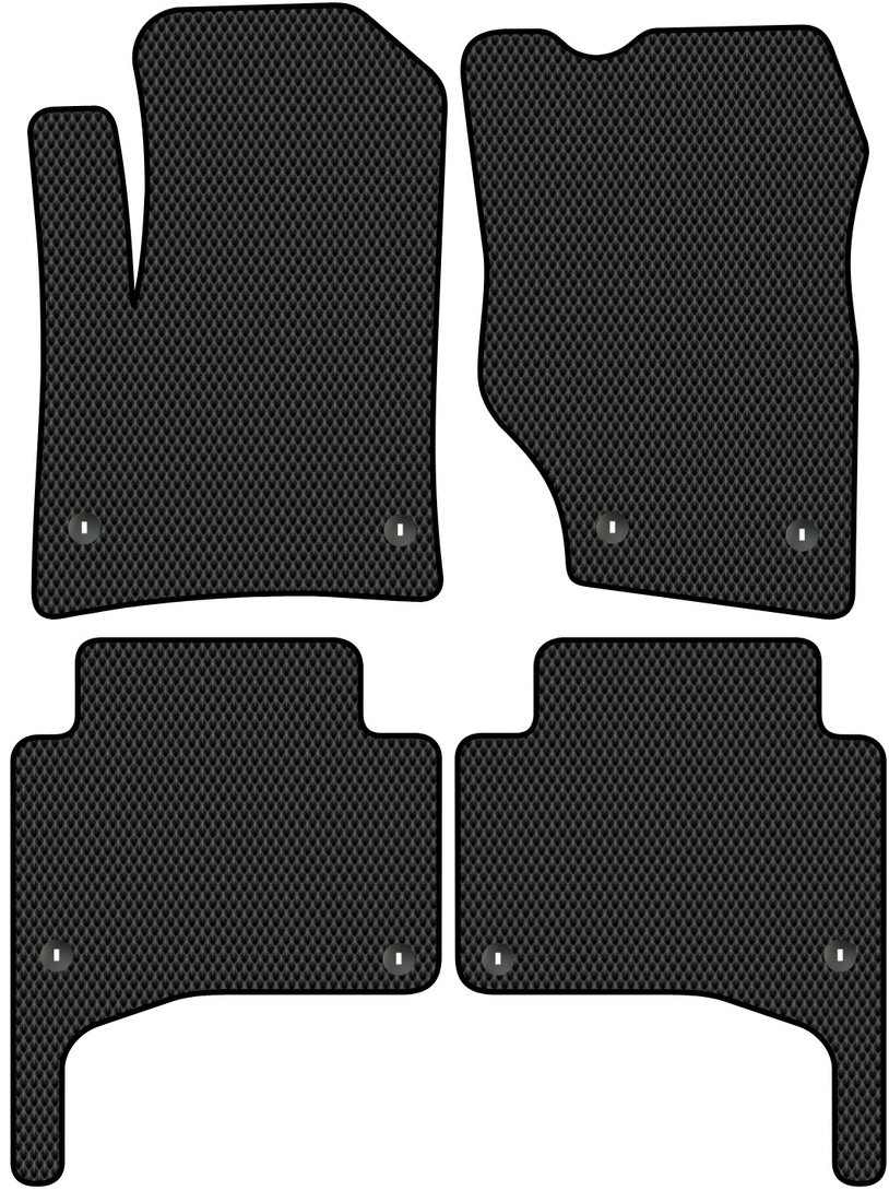 

Комплект ковриков для авто Alicosta Volkswagen Touareg I (suv / GP) 2002 - 2010 (черный, ромб)