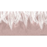 Фотообои Citydecor Пальмовые листья с защитным покрытием (пудровые гранж) 500x260