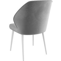 Стул Мамадома Michael (d09 Steel Lux/белый)