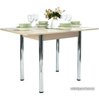Кухонный стол Рамзес Ломберный 80x60 (шимо светлый, ноги хром)