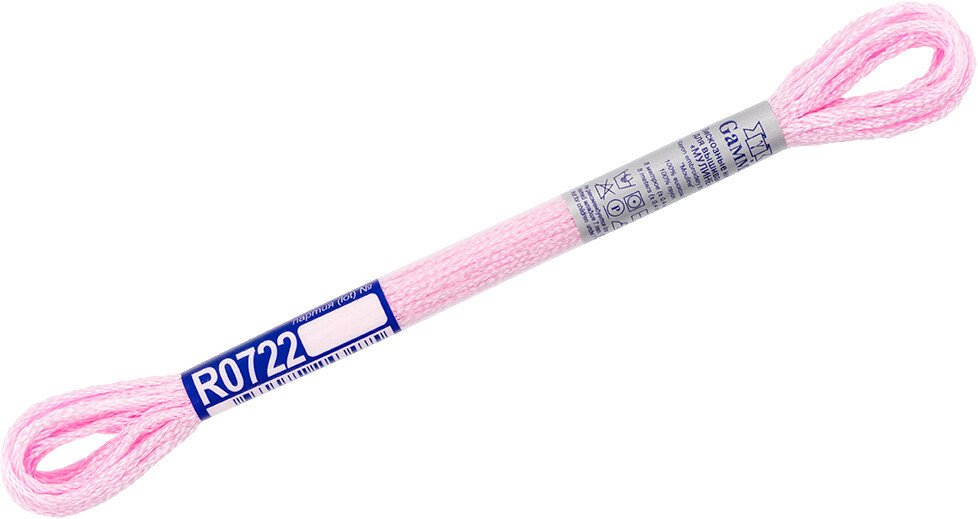 

Нитки для вышивания Gamma Мулине R0722 8 м (розовый)