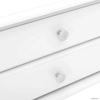 Стойка для одежды Мебелик с ящиками на колесах В 23Н (белый)