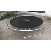 Батут Atlas Sport 312 см - 10ft (с лестницей, внутренняя сетка, зеленый)