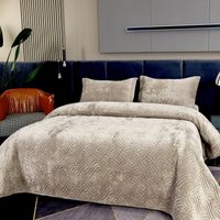 Набор текстиля для спальни Sofi De MarkO Деварта 240x260 Пок-Дв-240x260кп (капучино)