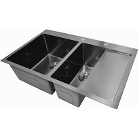 Кухонная мойка Stellar Decor S7850NB-2L-D (нано черный)