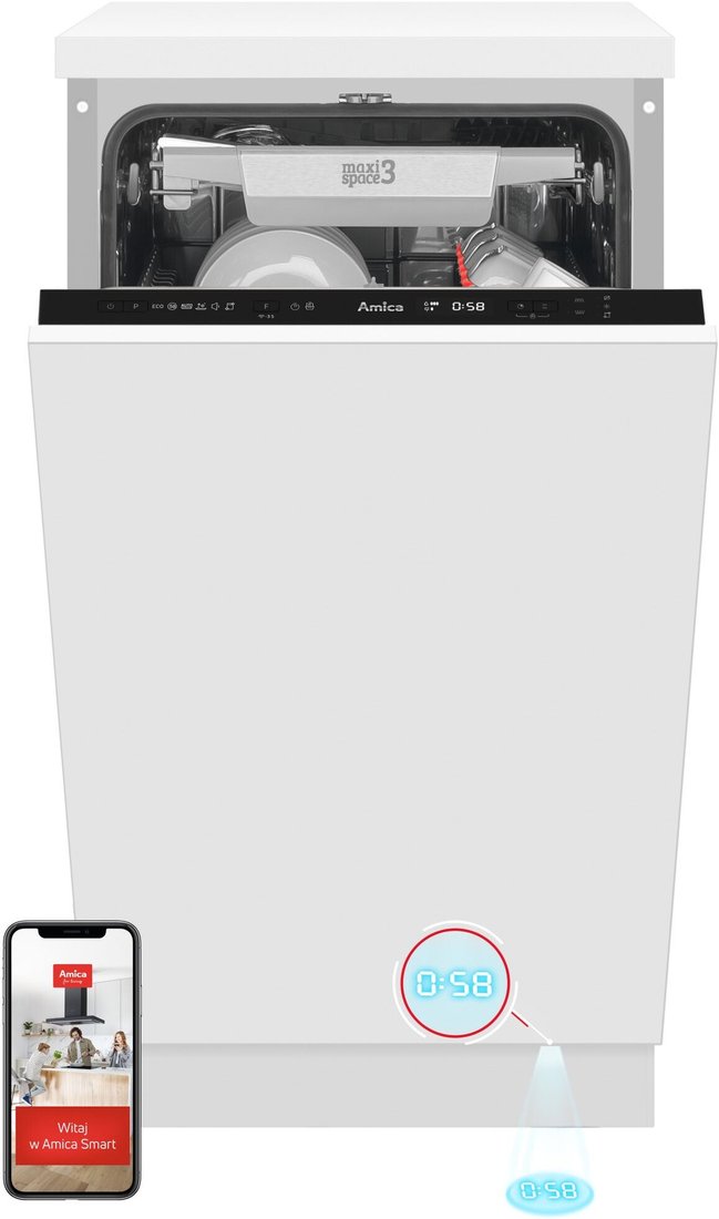 

Встраиваемая посудомоечная машина Amica DIM46B6ELOCqD