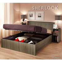 Кровать Глазов Sherlock 42.2 160x200 (ясень анкор темный, с ПМ)